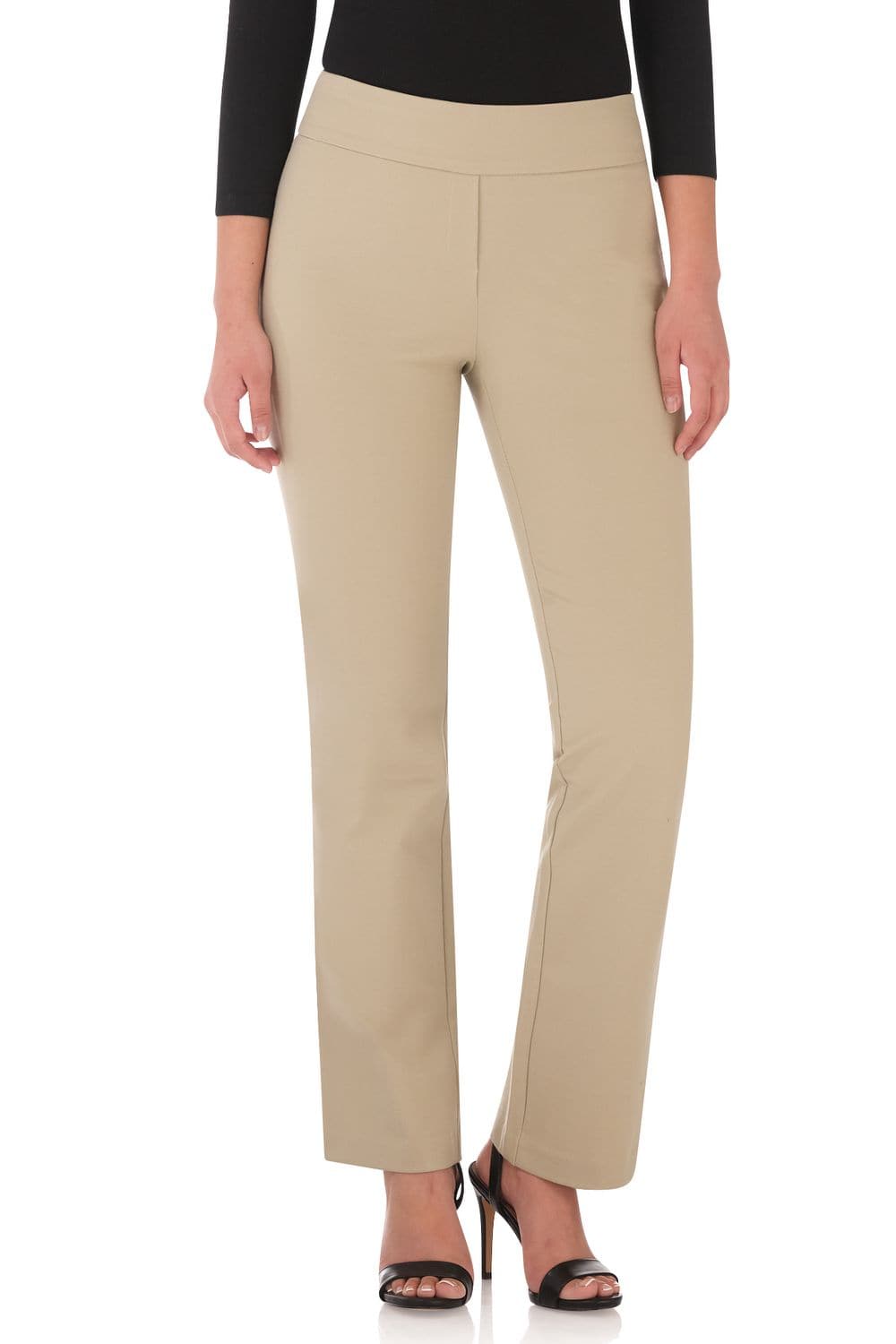 Rekucci Women's Ease Into Comfort 4 Season Knit Bootcut Pant w/ Tummy Control