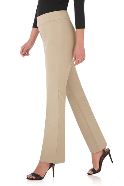 Rekucci Women's Ease Into Comfort 4 Season Knit Bootcut Pant w/ Tummy Control