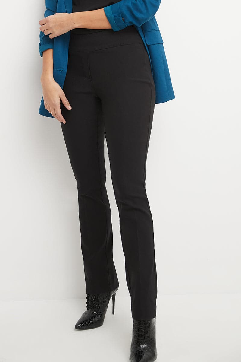 Straight leg pants with tummy control