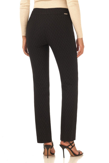 Straight leg pants with tummy control