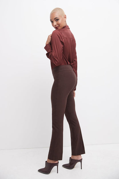 Straight leg pants with tummy control