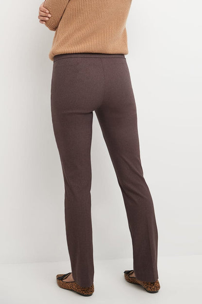Straight leg pants with tummy control