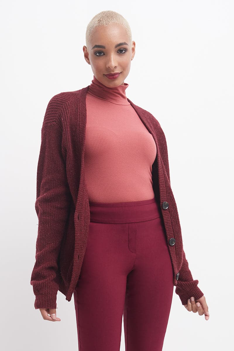 Straight leg pants with tummy control