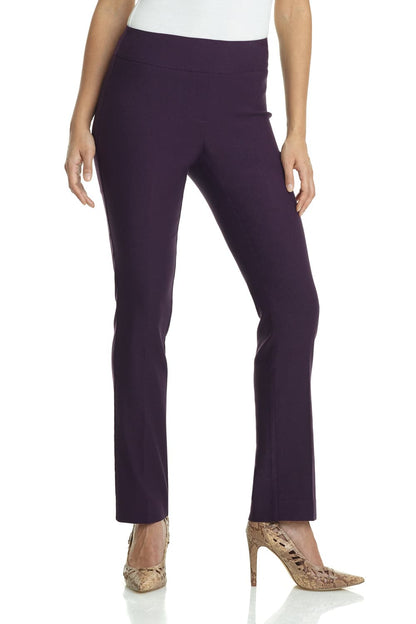 Straight leg pants with tummy control
