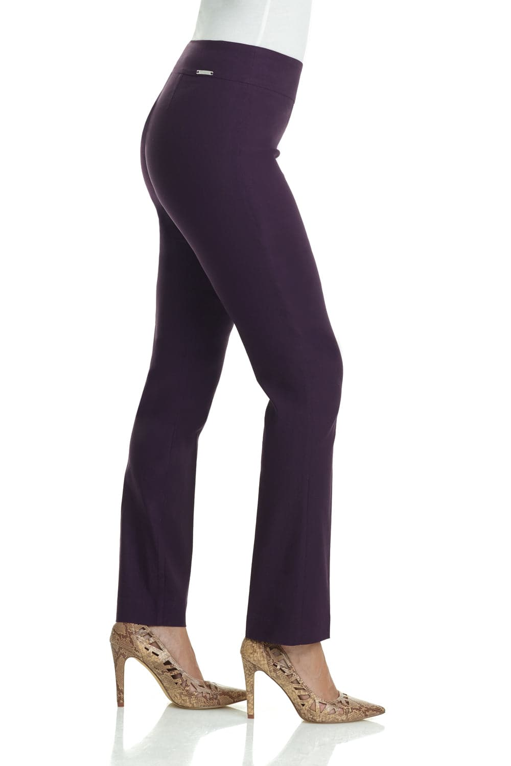 Straight leg pants with tummy control