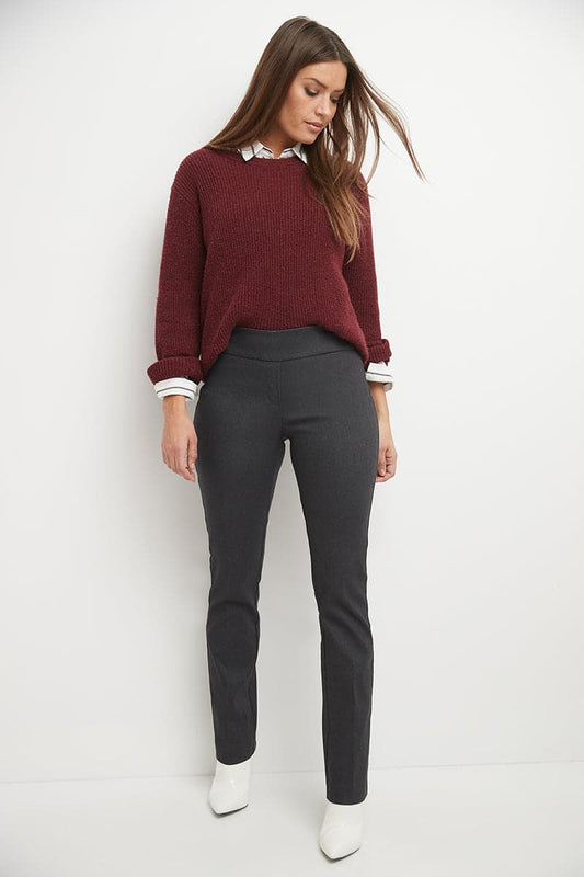 Straight leg pants with tummy control