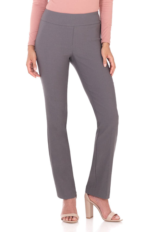 Straight leg pants with tummy control