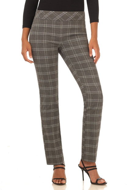 Straight leg pants with tummy control