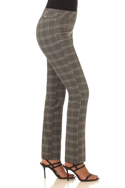 Straight leg pants with tummy control