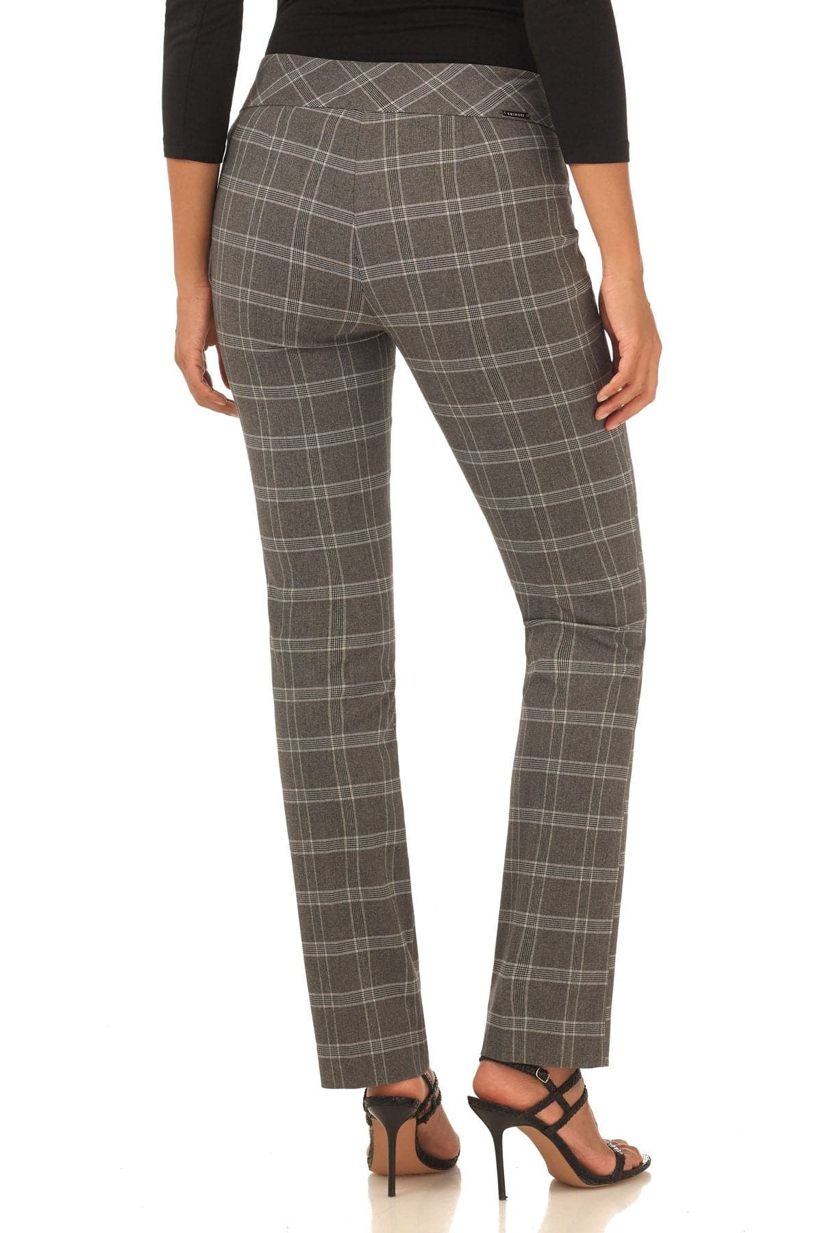 Straight leg pants with tummy control