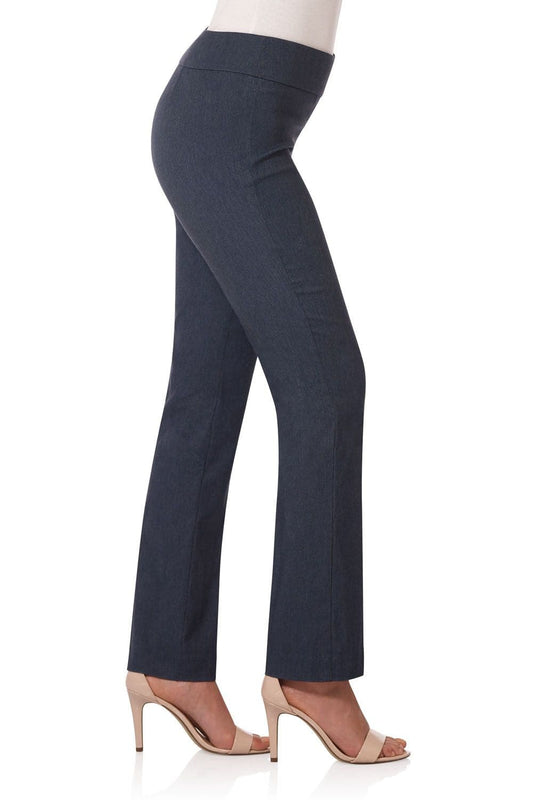 Straight leg pants with tummy control