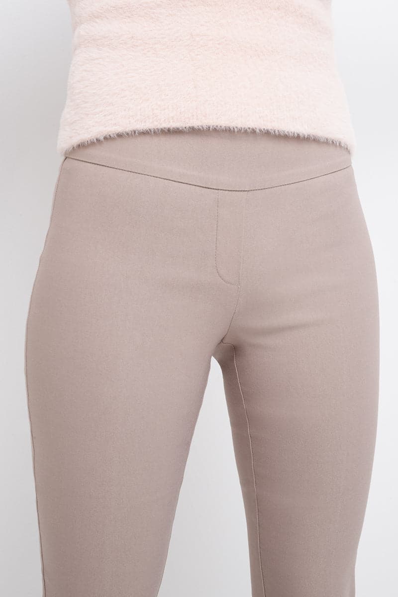Straight leg pants with tummy control