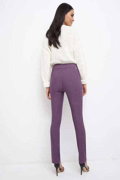 Straight leg pants with tummy control
