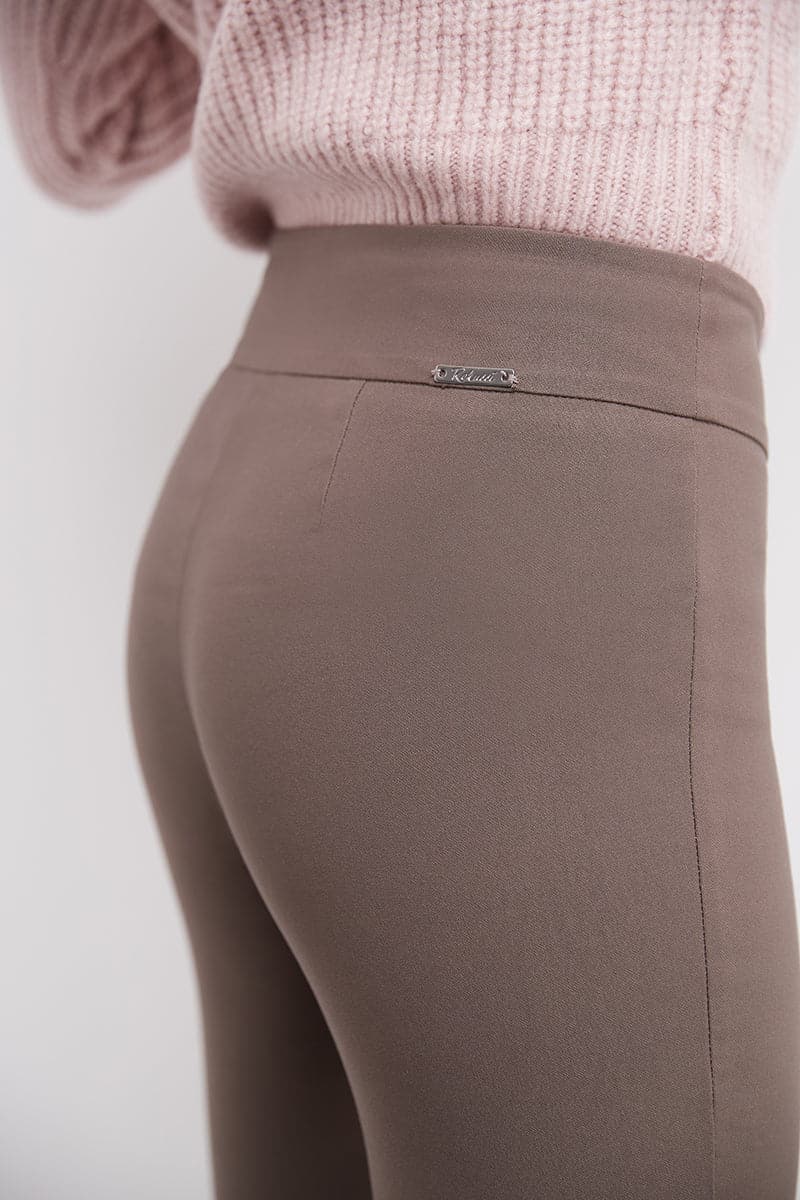 Straight leg pants with tummy control