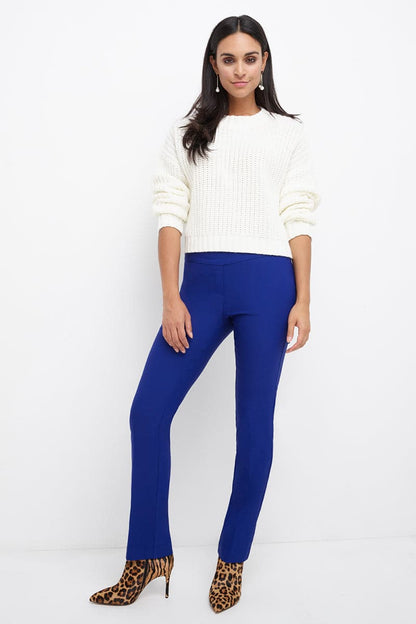 Straight leg pants with tummy control