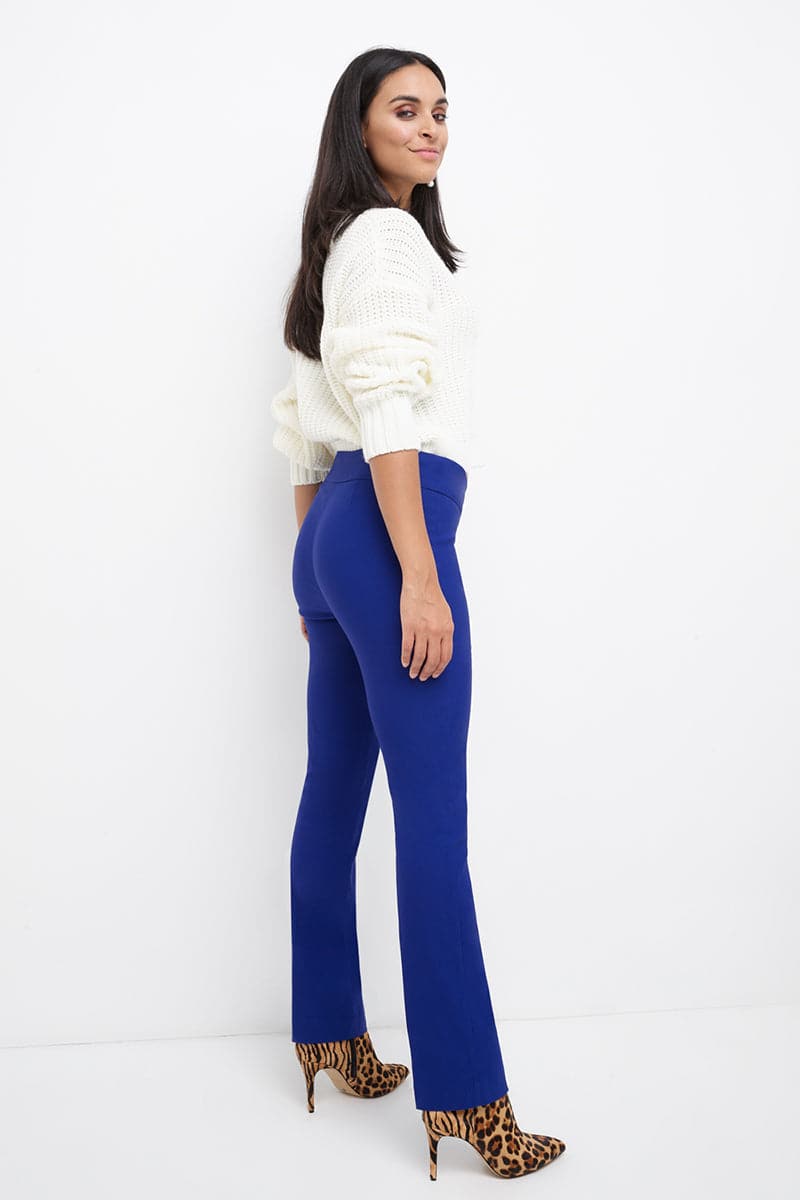 Straight leg pants with tummy control