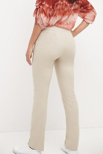 Straight leg pants with tummy control