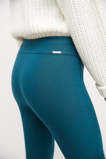 Straight leg pants with tummy control