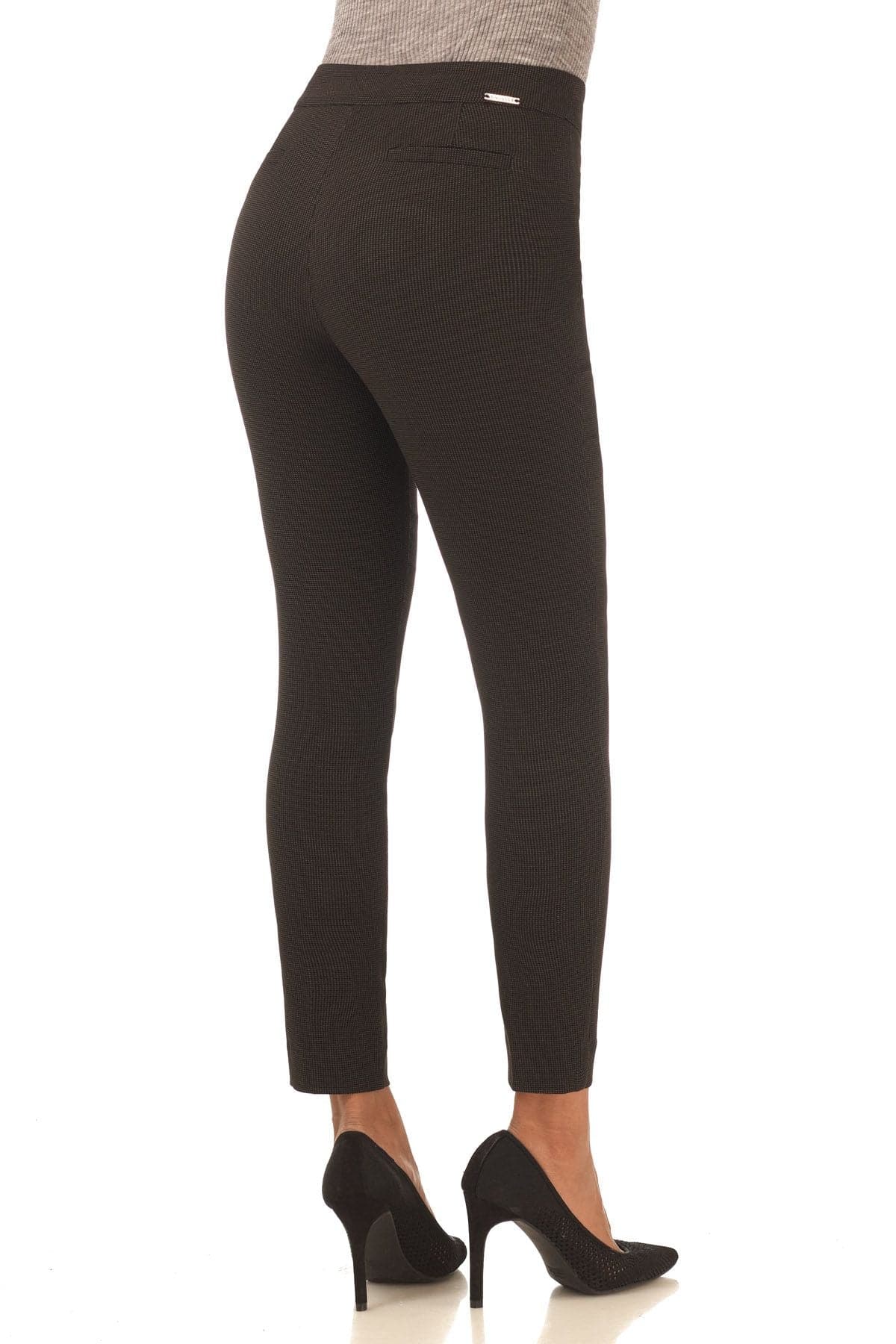 Skinny ankle pants with snaps