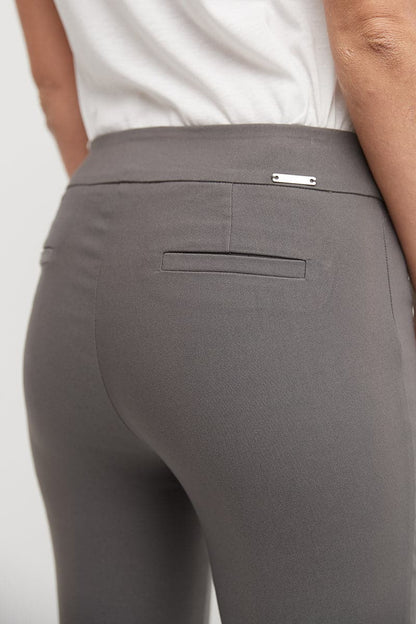 Skinny ankle pants with snaps