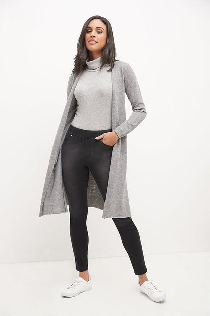 Skinny Pull-On Jeans with 5 Pocket Styling