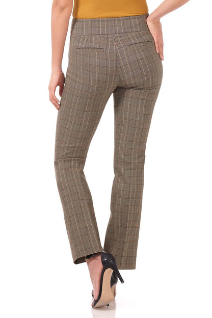 Straight classic pants with tummy control and pockets