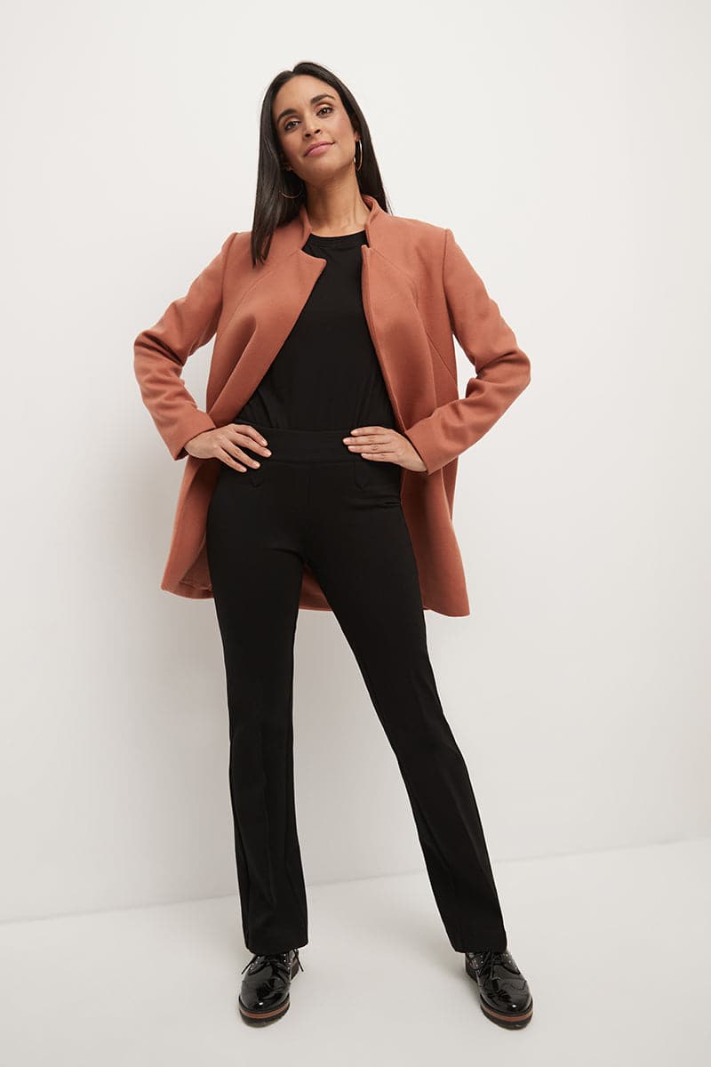 Secret Figure Pull-on Bootcut Pants with Tummy Control