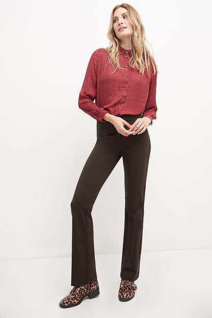 Secret Figure Pull-on Bootcut Pants with Tummy Control