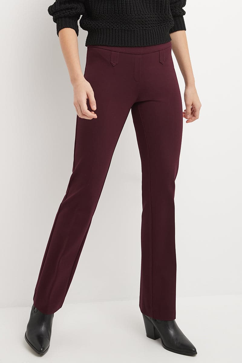 Secret Figure Pull-on Bootcut Pants with Tummy Control