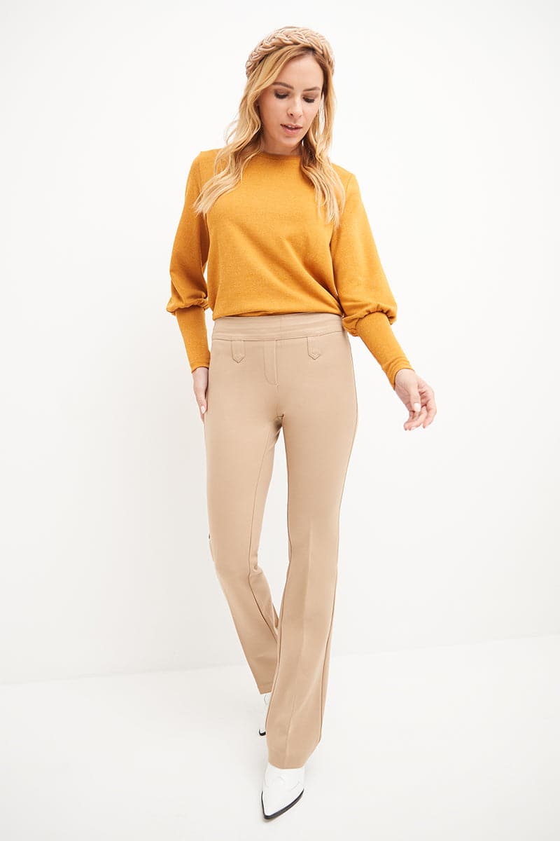 Secret Figure Pull-on Bootcut Pants with Tummy Control