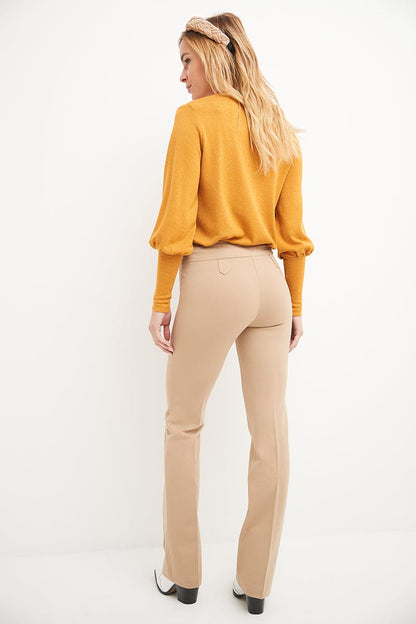 Secret Figure Pull-on Bootcut Pants with Tummy Control