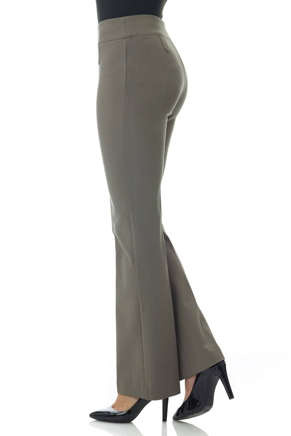 Secret Figure Pull-on Bootcut Pants with Tummy Control