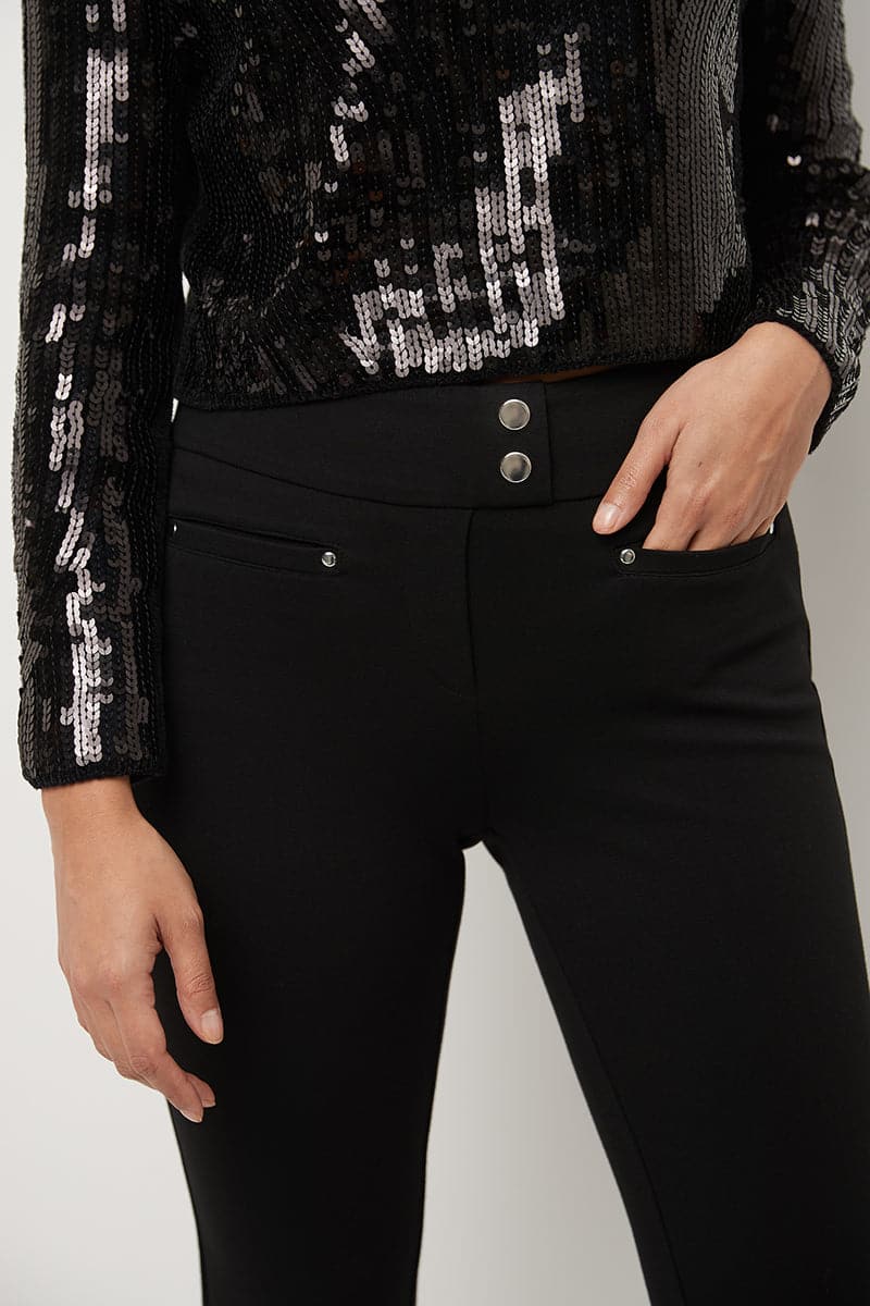 Secret Figure Pull-on Straight Pants with Tummy Control