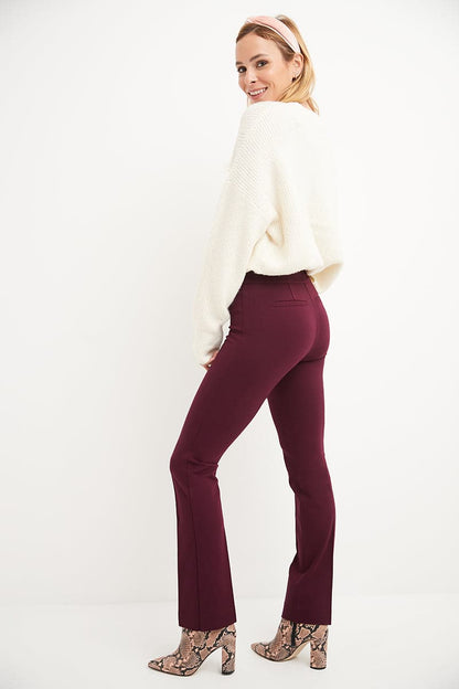 Secret Figure Pull-on Straight Pants with Tummy Control