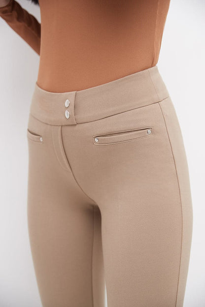 Secret Figure Pull-on Straight Pants with Tummy Control