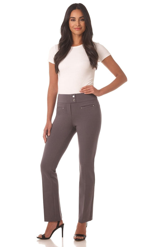 Secret Figure Pull-on Straight Pants with Tummy Control