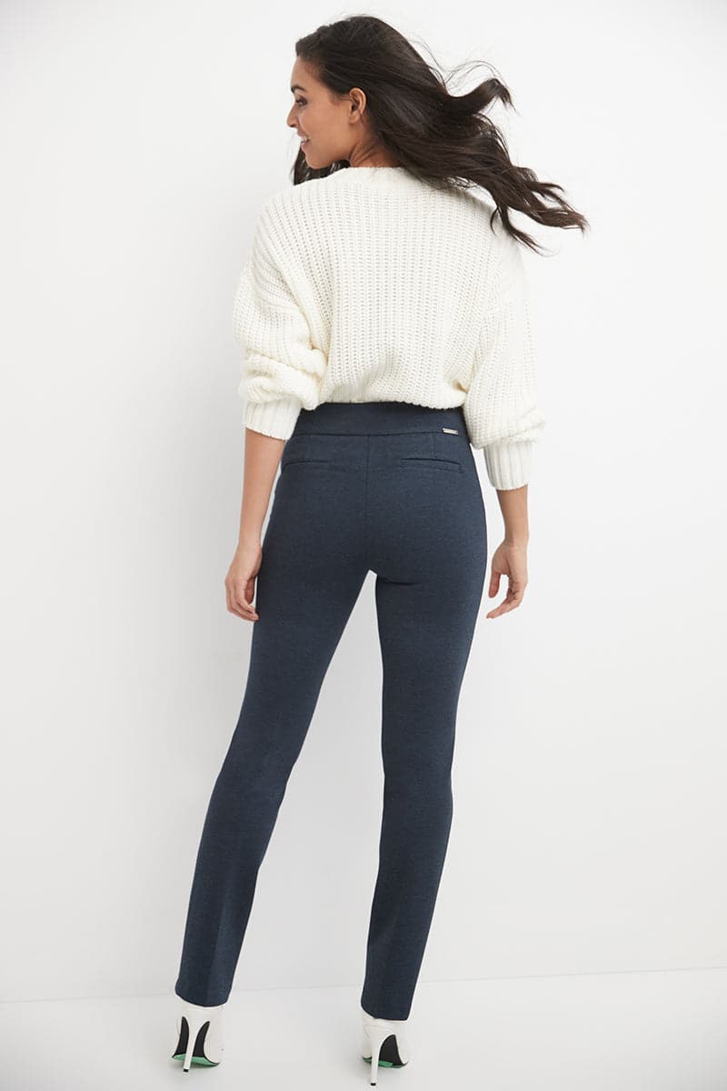 Secret Figure Pull-on Straight Pants with Tummy Control