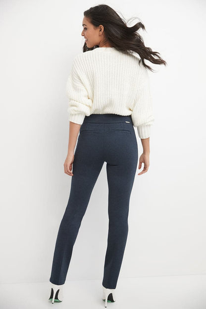 Secret Figure Pull-on Straight Pants with Tummy Control