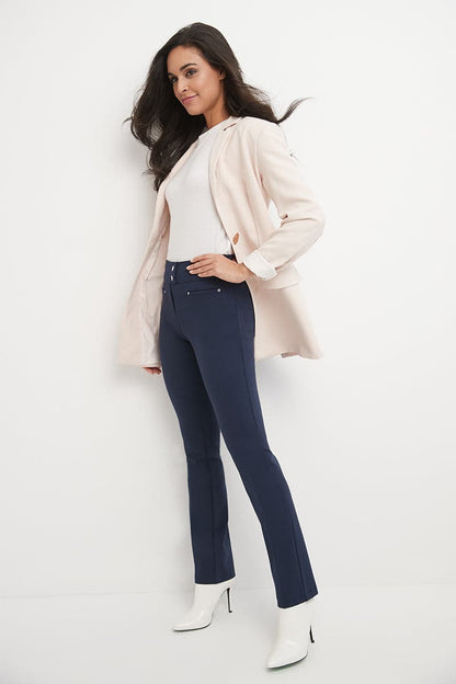 Secret Figure Pull-on Straight Pants with Tummy Control