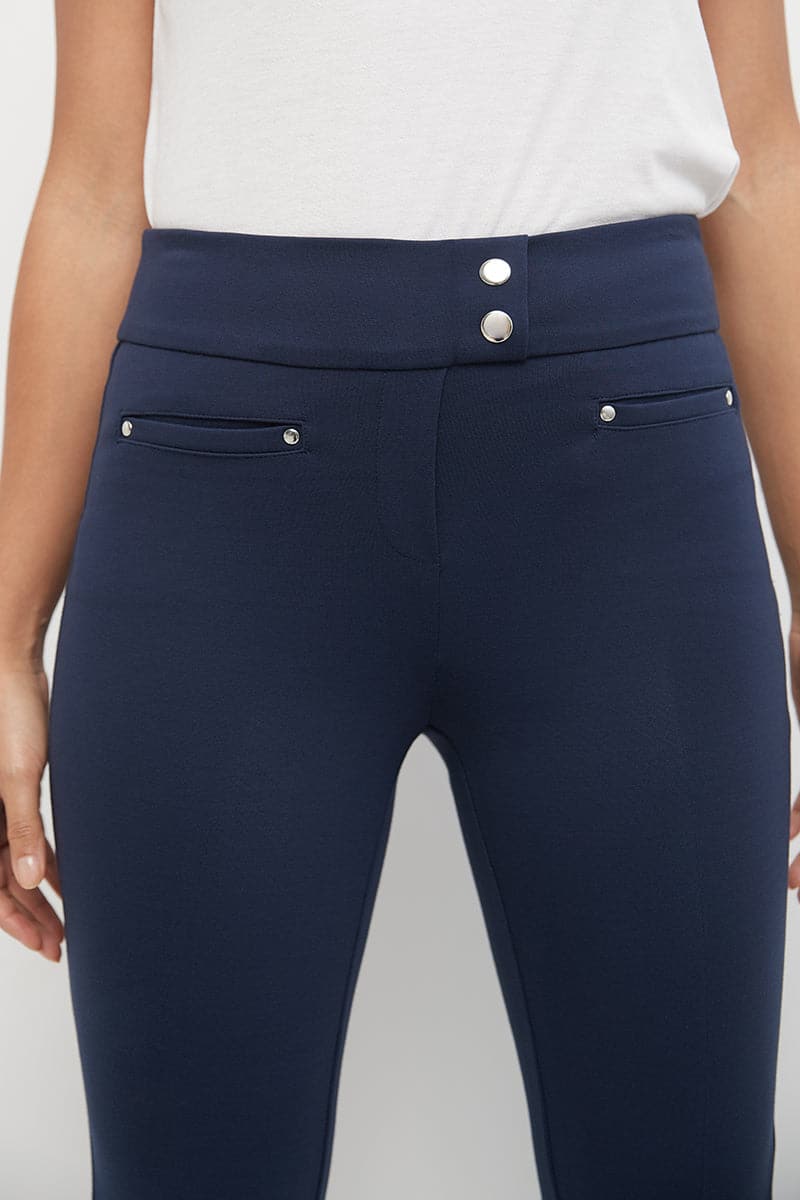 Secret Figure Pull-on Straight Pants with Tummy Control