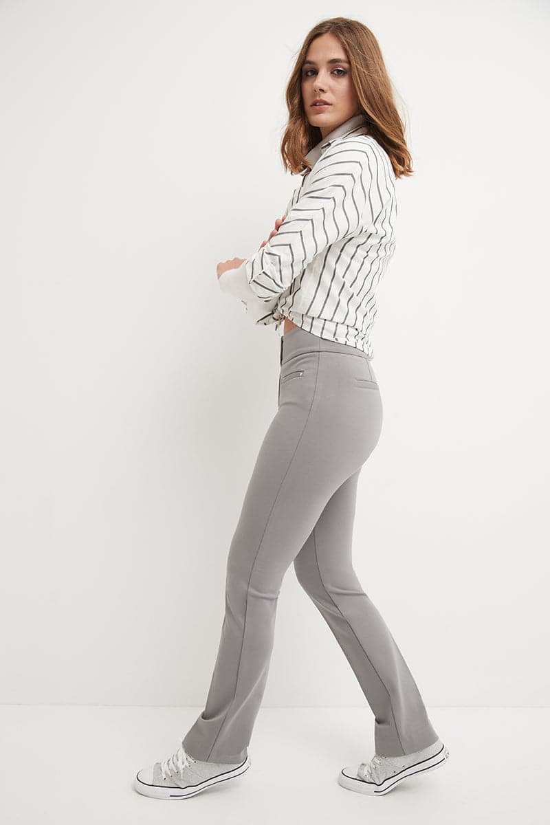 Secret Figure Pull-on Straight Pants with Tummy Control