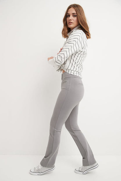 Secret Figure Pull-on Straight Pants with Tummy Control