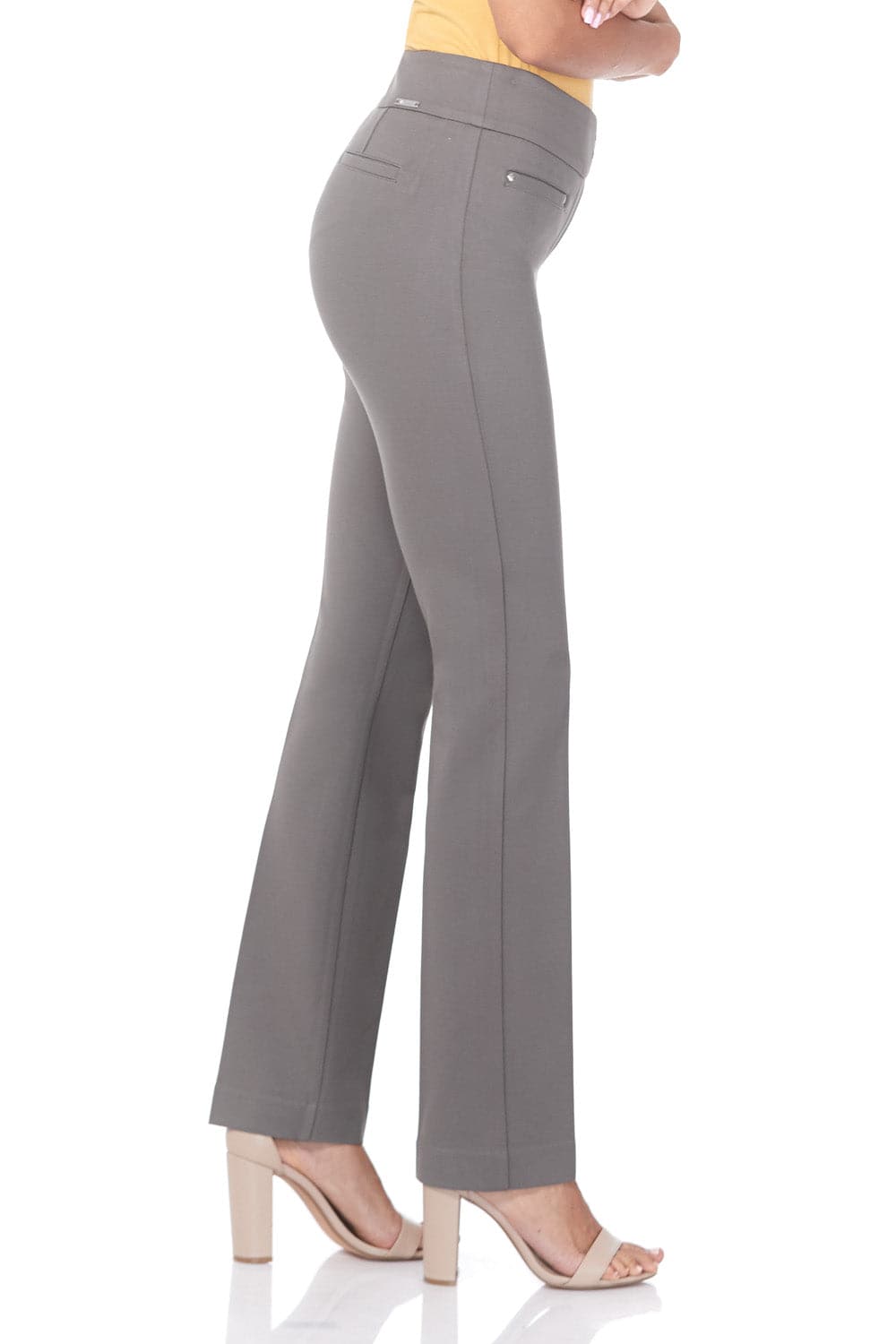 Secret Figure Pull-on Straight Pants with Tummy Control