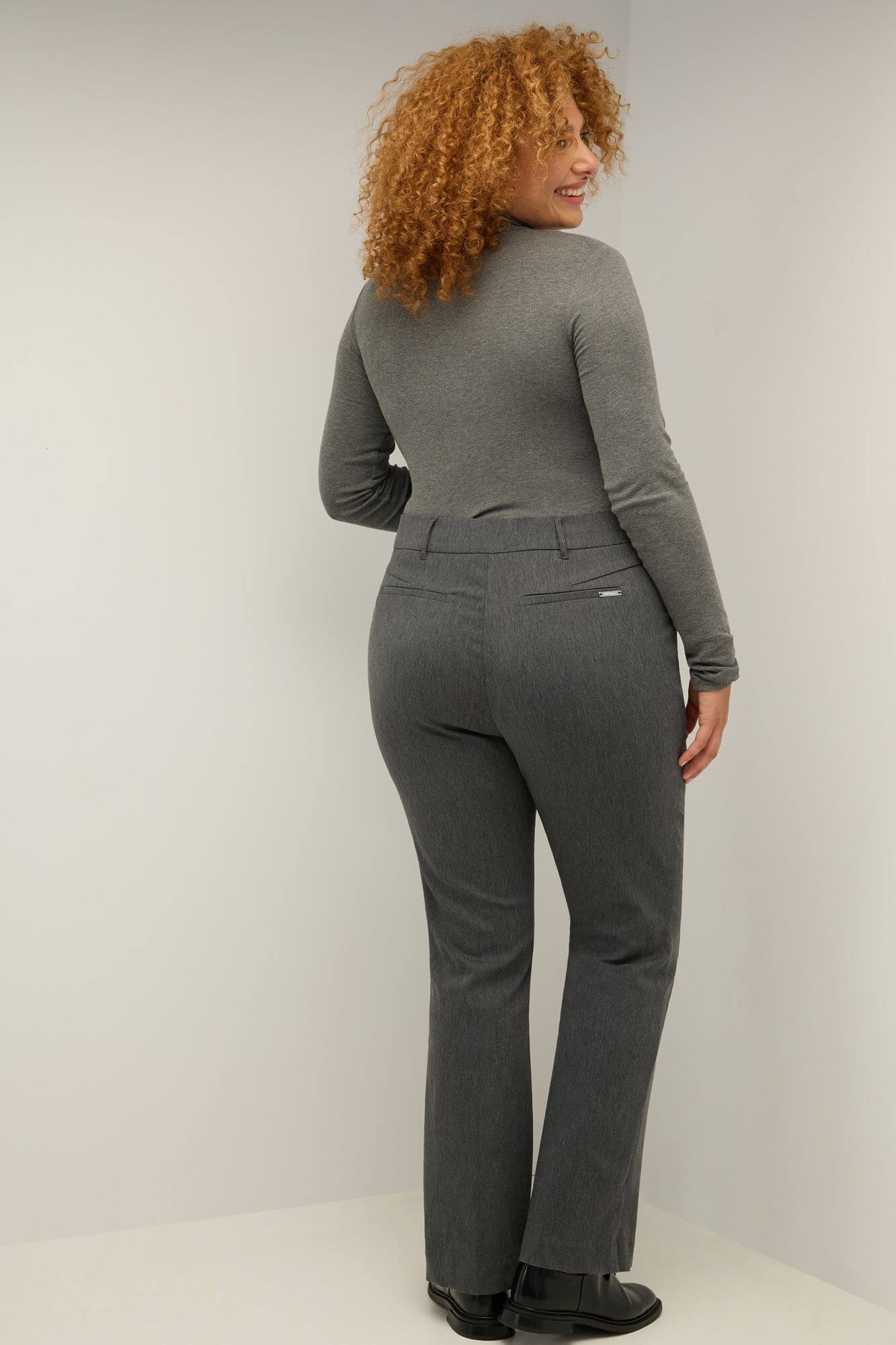 Curvy Pull-on Barely Bootcut Classic Pants