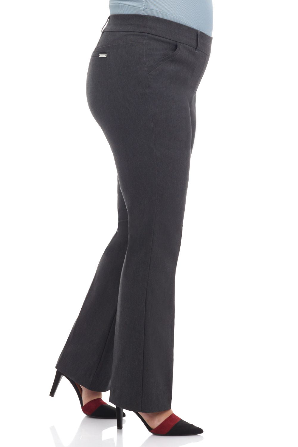 Curvy Pull-on Barely Bootcut Classic Pants