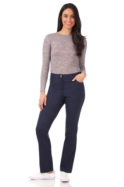 Stretch 5 pocket straight leg pants
