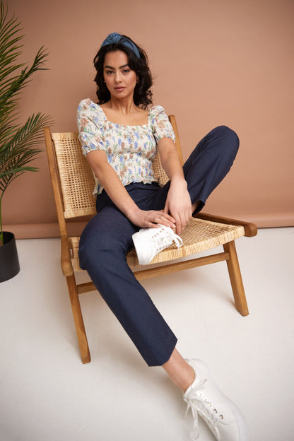 Stretch 5 pocket straight leg pants