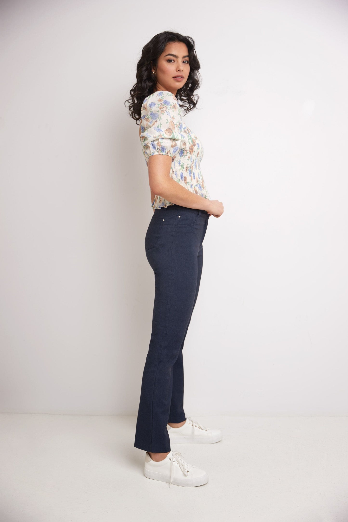 Stretch 5 pocket straight leg pants