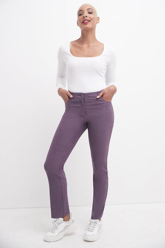 Stretch 5 pocket straight leg pants