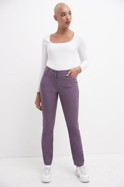 Stretch 5 pocket straight leg pants